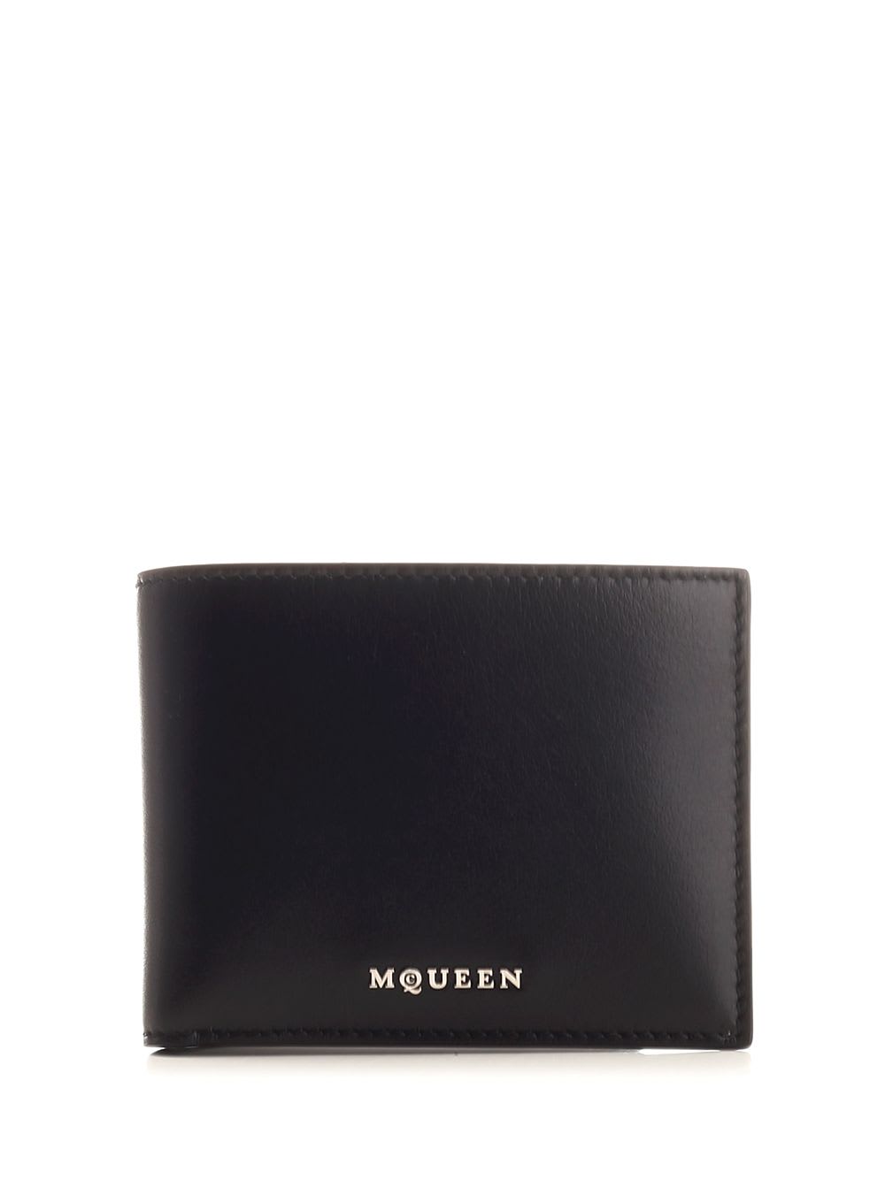 Shop Alexander Mcqueen Bi-fold Wallet In Black