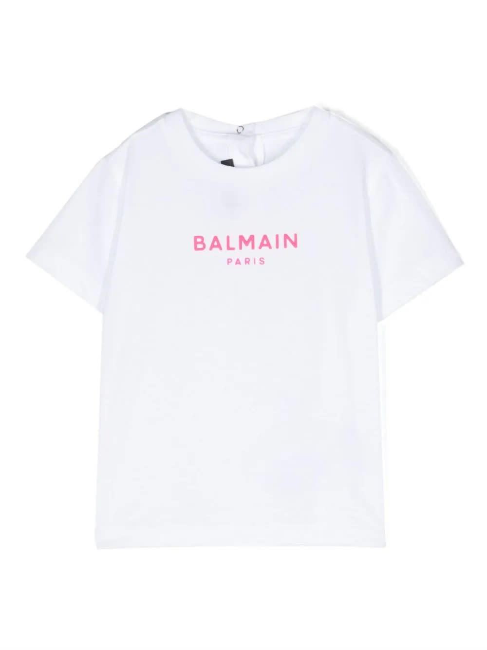 Balmain Kids' T-shirt Neonato In White