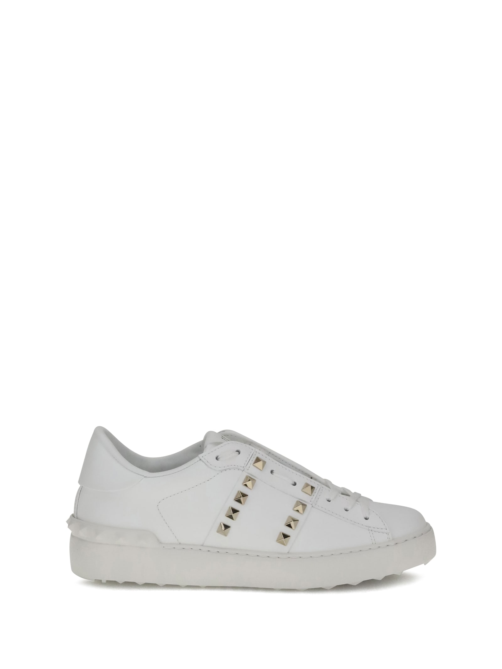Valentino White Rockstud Untitled Sneakers