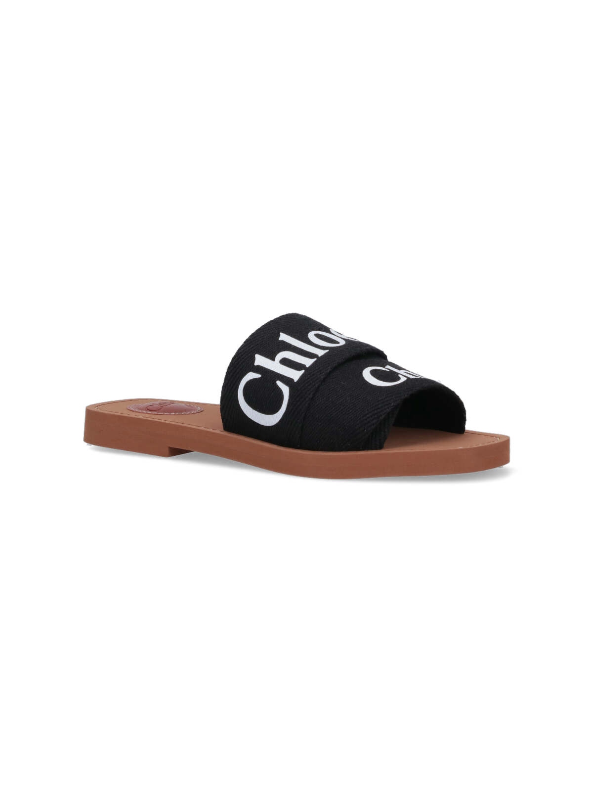 Shop Chloé Woody Sandals In Black