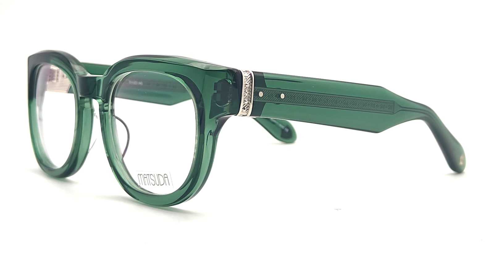 Matsuda M1038 - Bottle Green / Silver Rx Glasses In Bottle Green