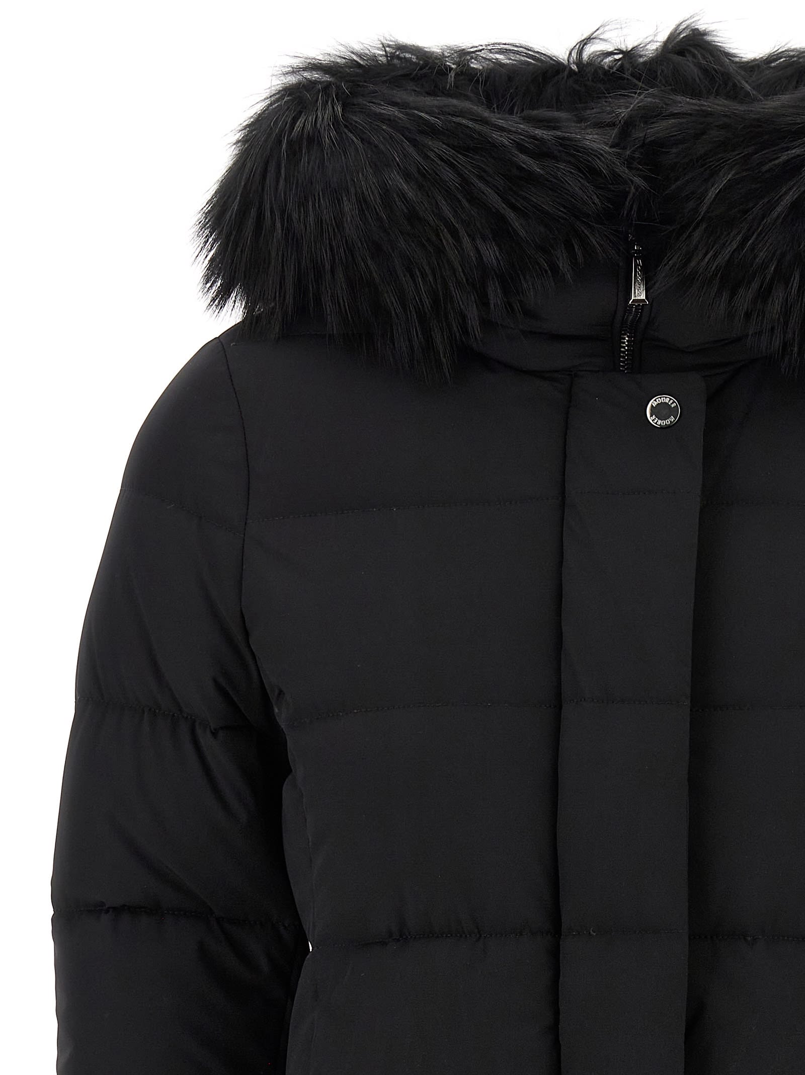 Moorer Kilie Puffer Jackets Black In Black