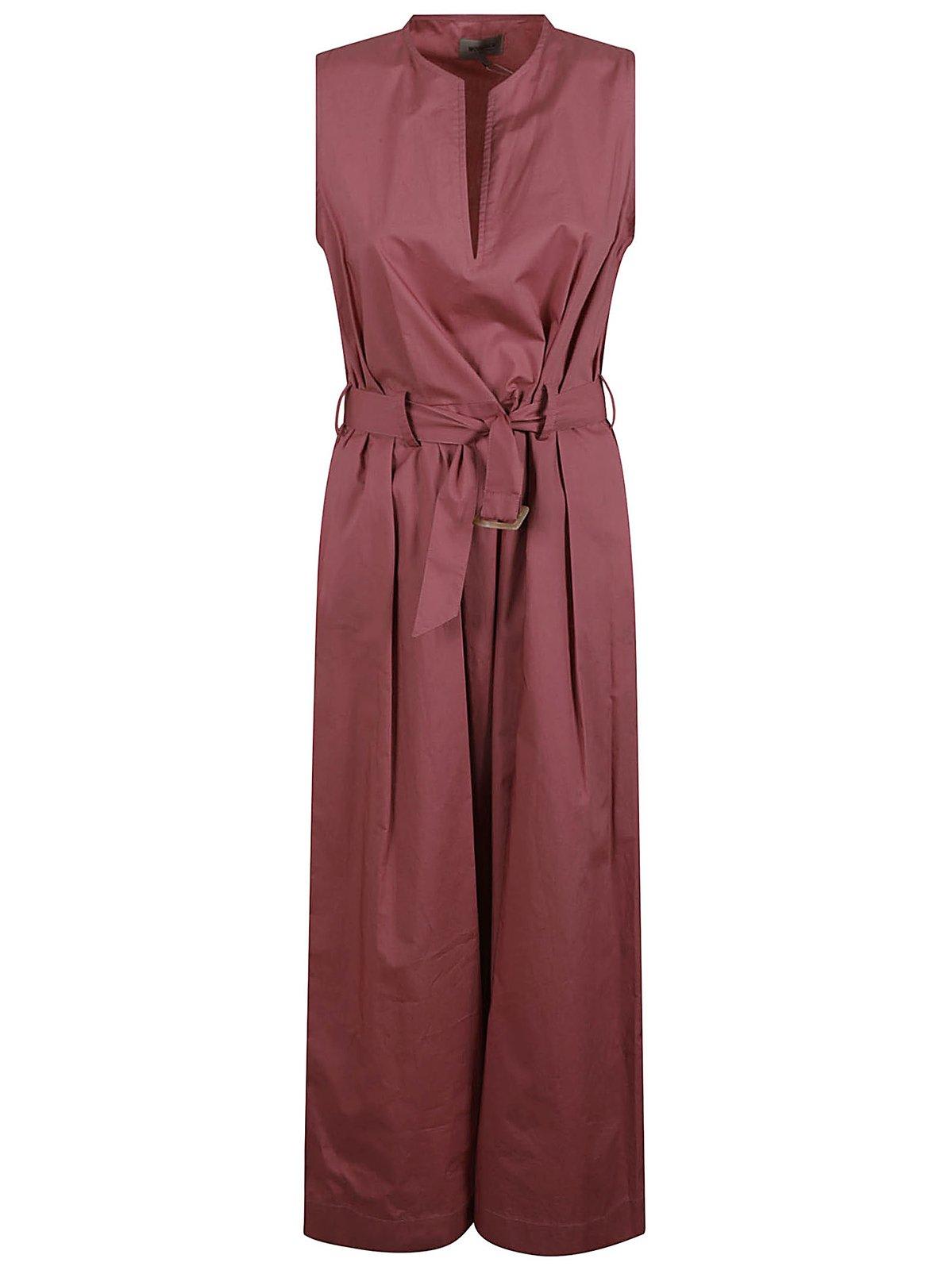 Woolrich Belt Detailed Sleeveless Dress