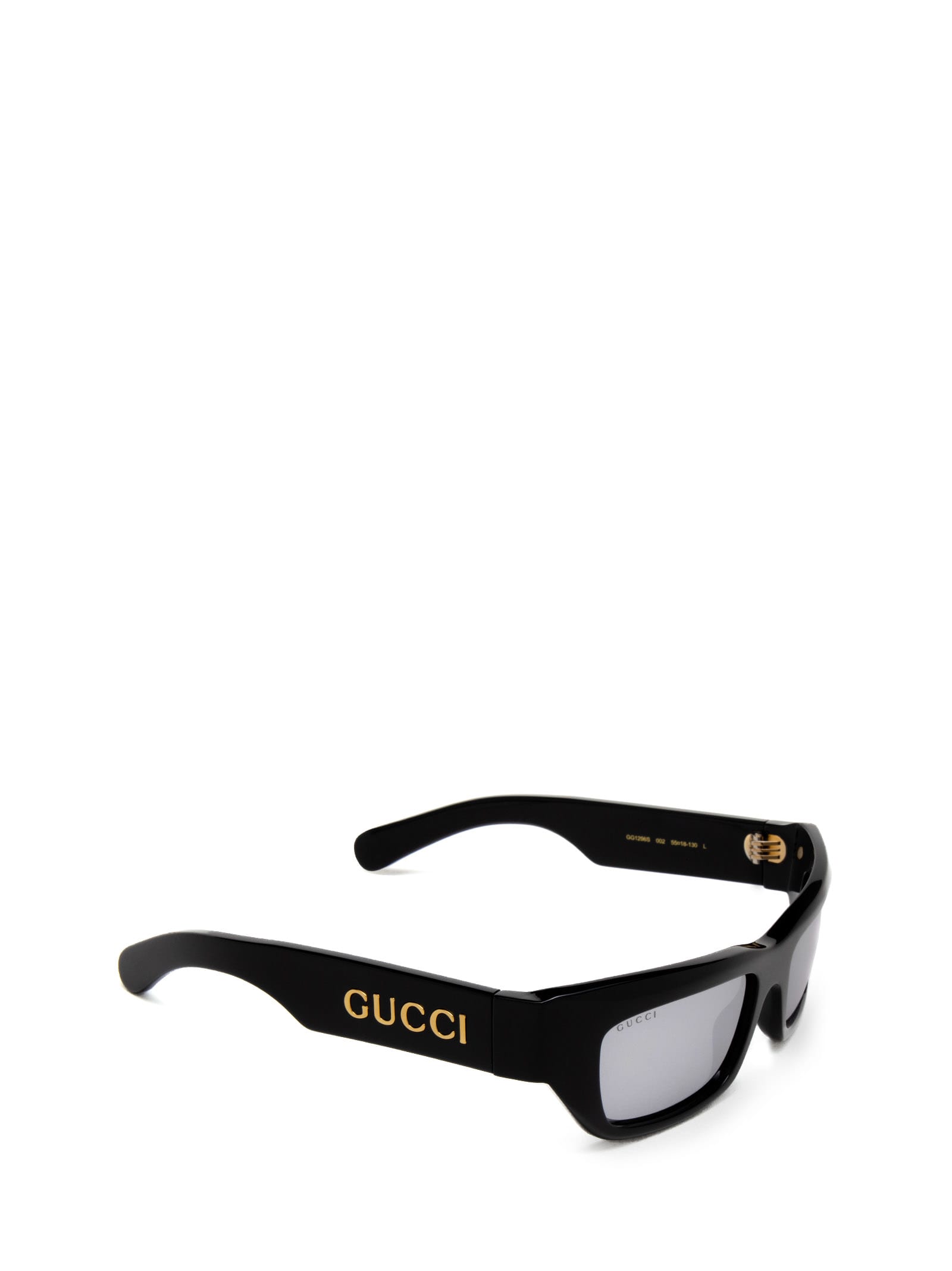Shop Gucci Gg1296s Black Sunglasses
