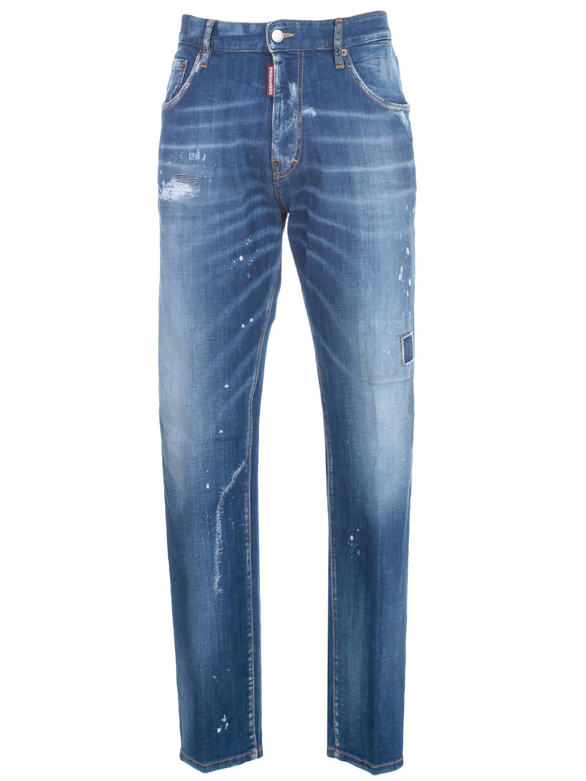 Dsquared2 Jeans Bootcut Straight Leg In Blue
