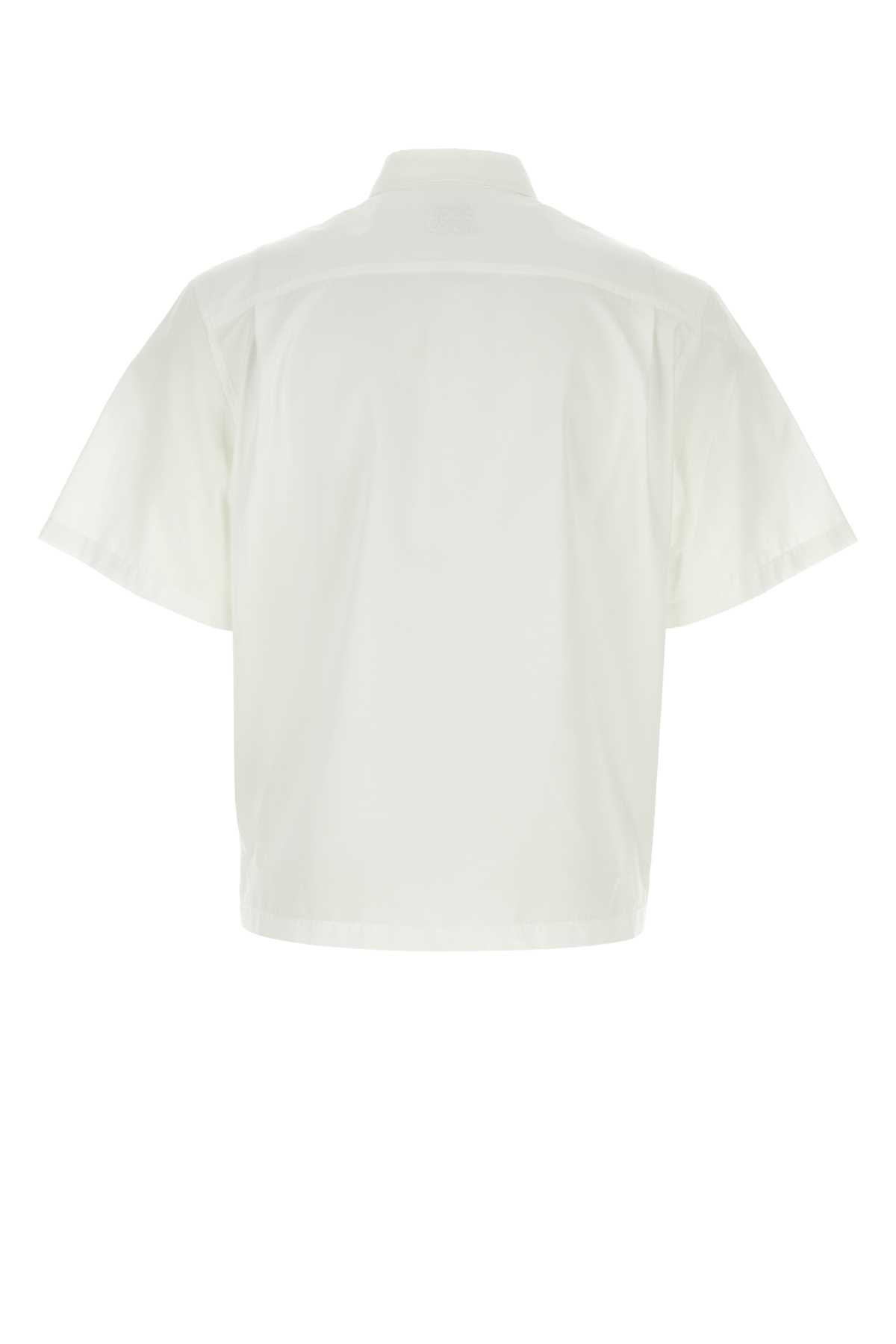 Off-white White Poplin Shirt In 0110