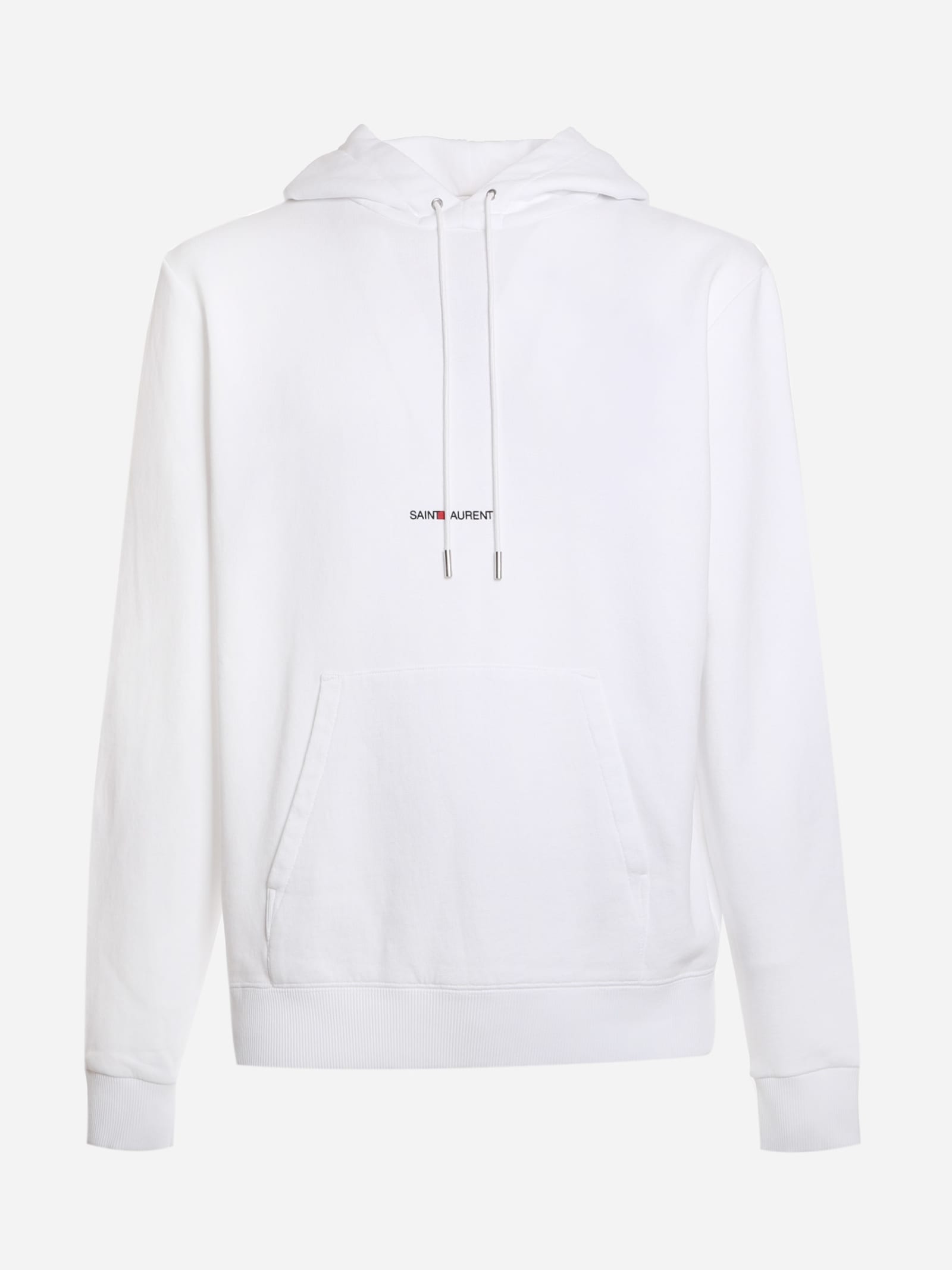 Saint Laurent Cotton Sweatshirt With Logo Print