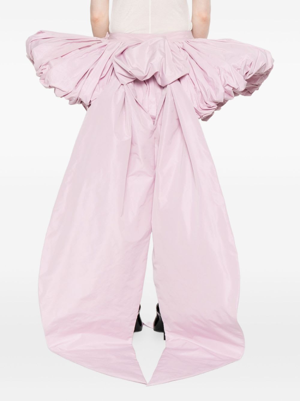 Dsquared2 High-low Layered Skirt Bow Detail In Pink