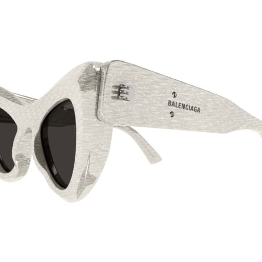 Shop Balenciaga Bb0204s Sunglasses In White White Grey