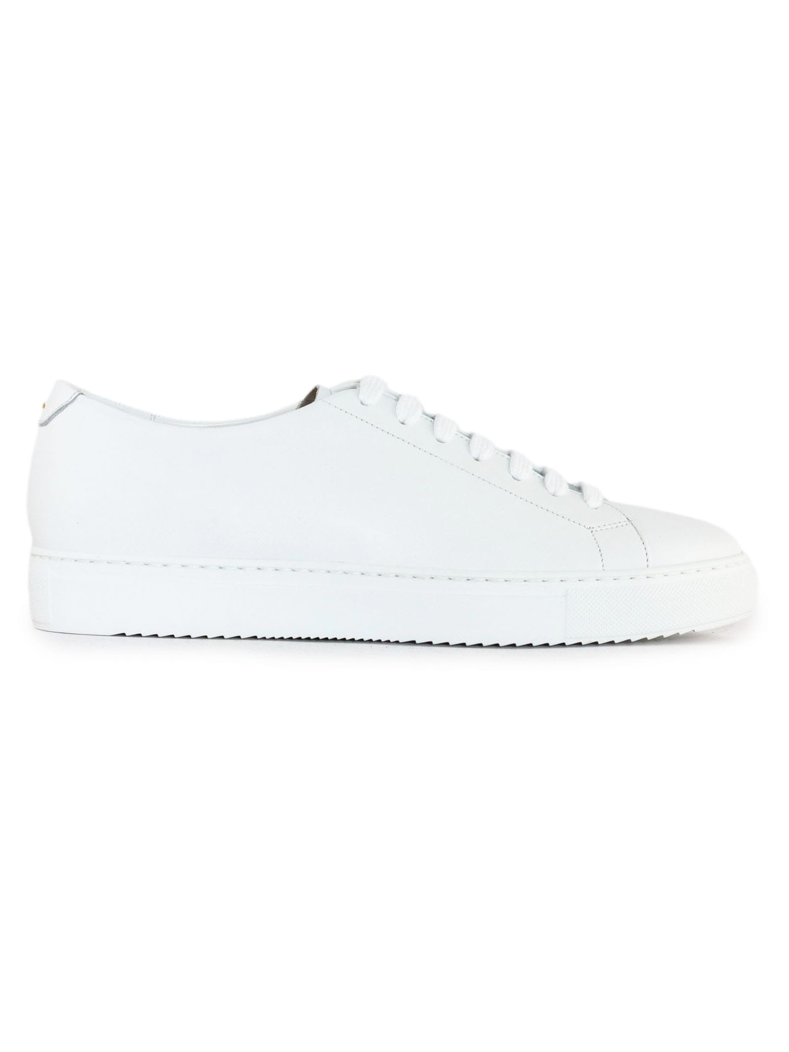 White Smooth Calfskin Sneakers