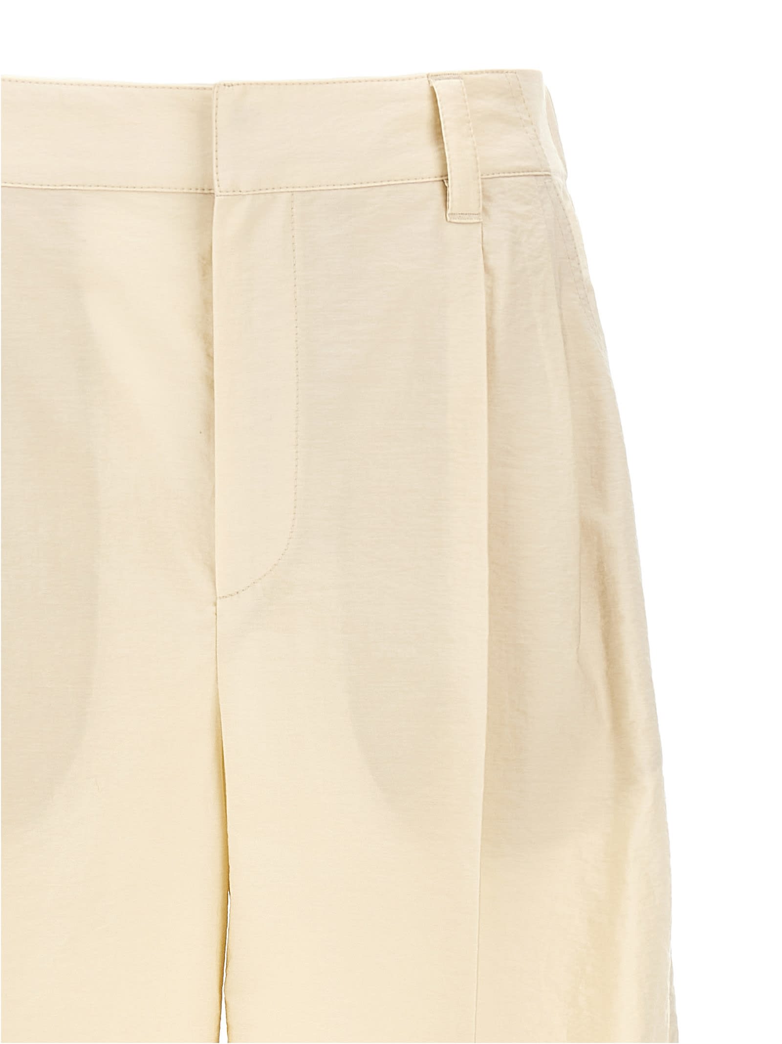 Shop Brunello Cucinelli Cotton Trousers