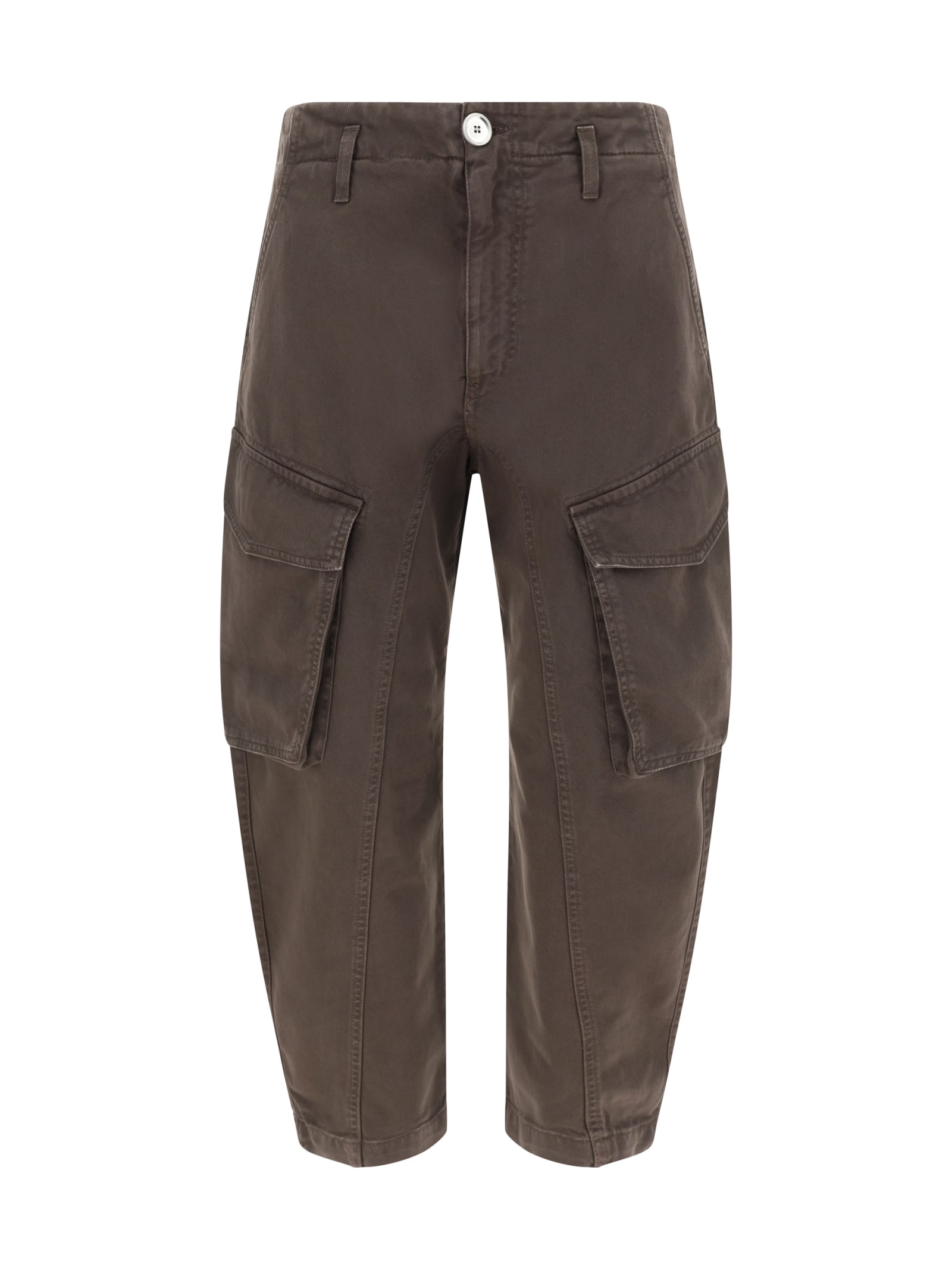 Shop Pinko Denim Pants In Marrone - Caffe