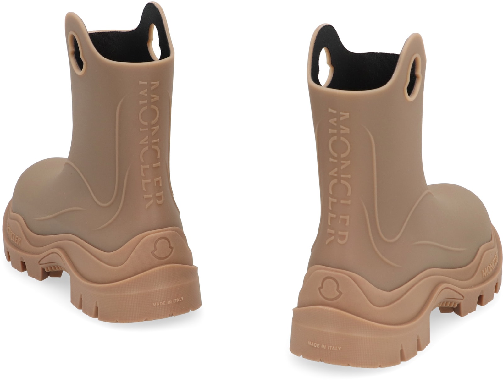 Shop Moncler Misty Rubber Boots In Brown