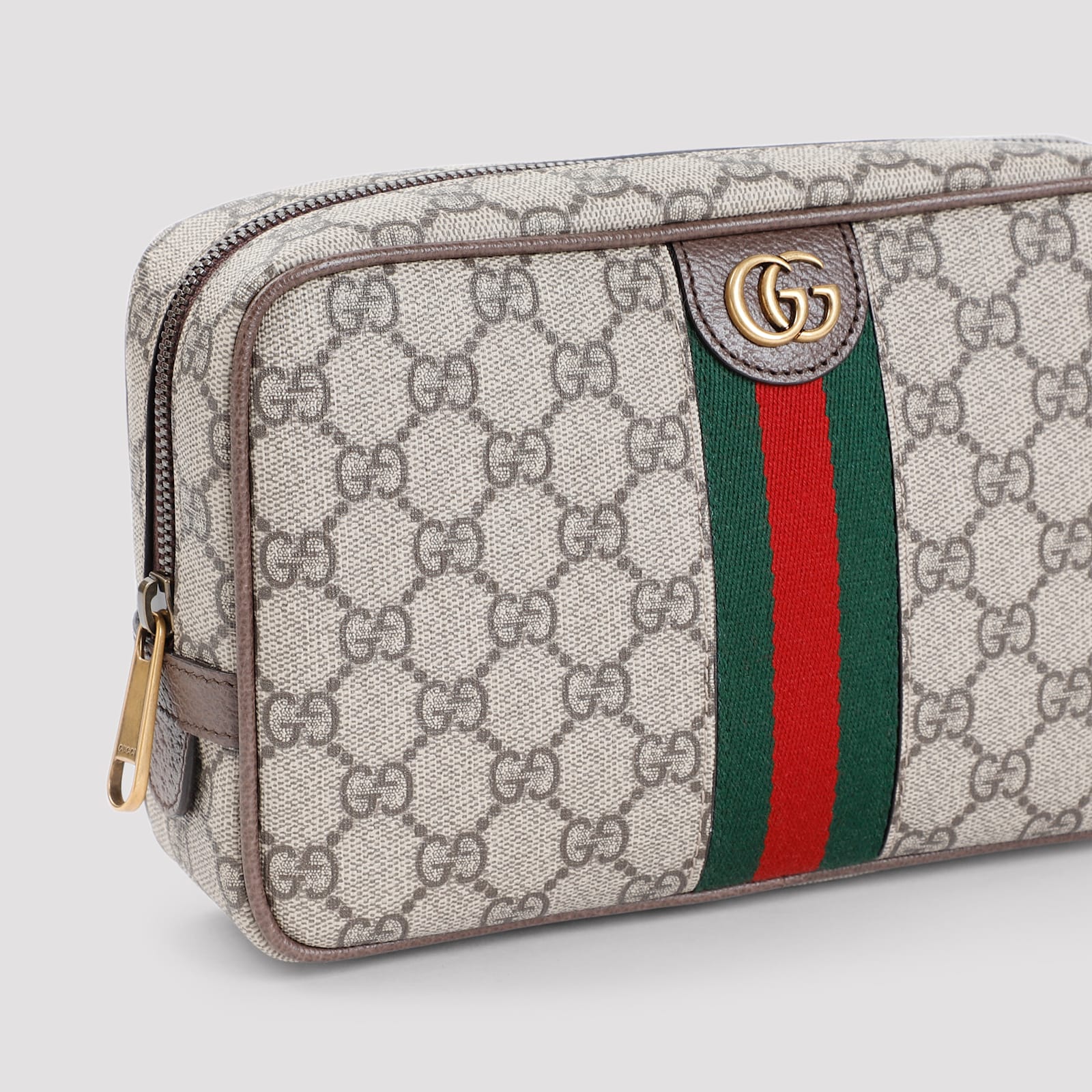 Shop Gucci Toiletry Case In B.eb N.acero