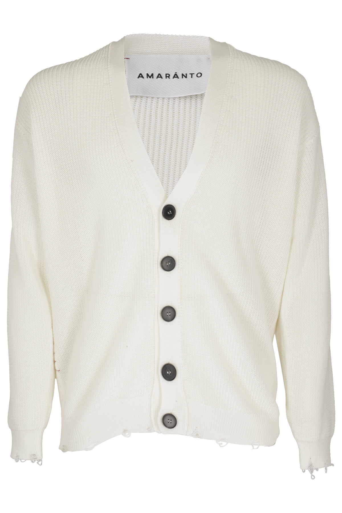 Amaranto Knitwear Cardigan In M Bianco