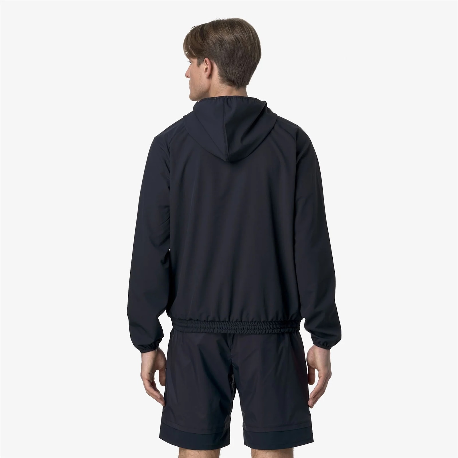 K-way Hooded Casual Jacket In Blue