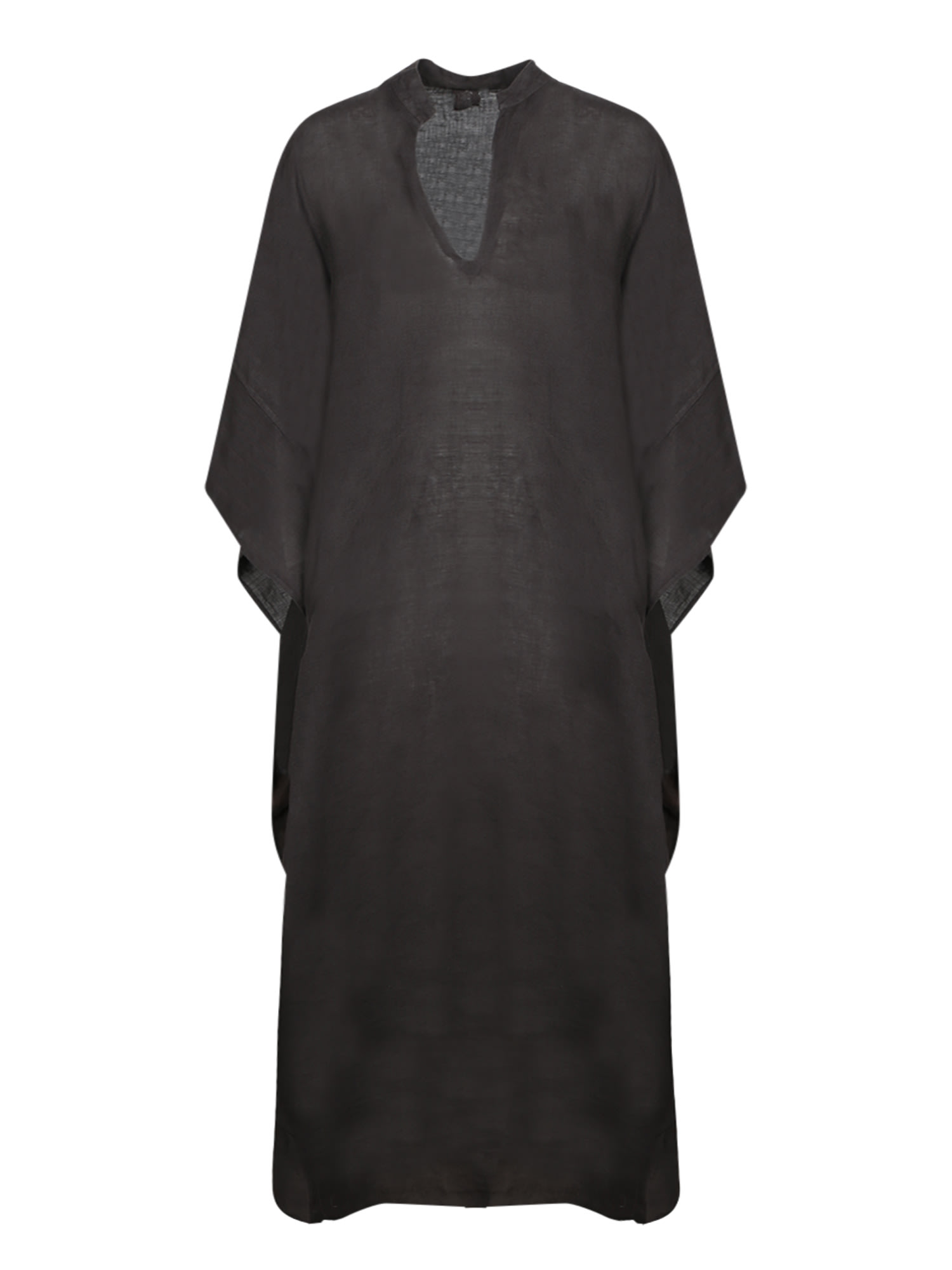 Black Linen Kaftan Dress