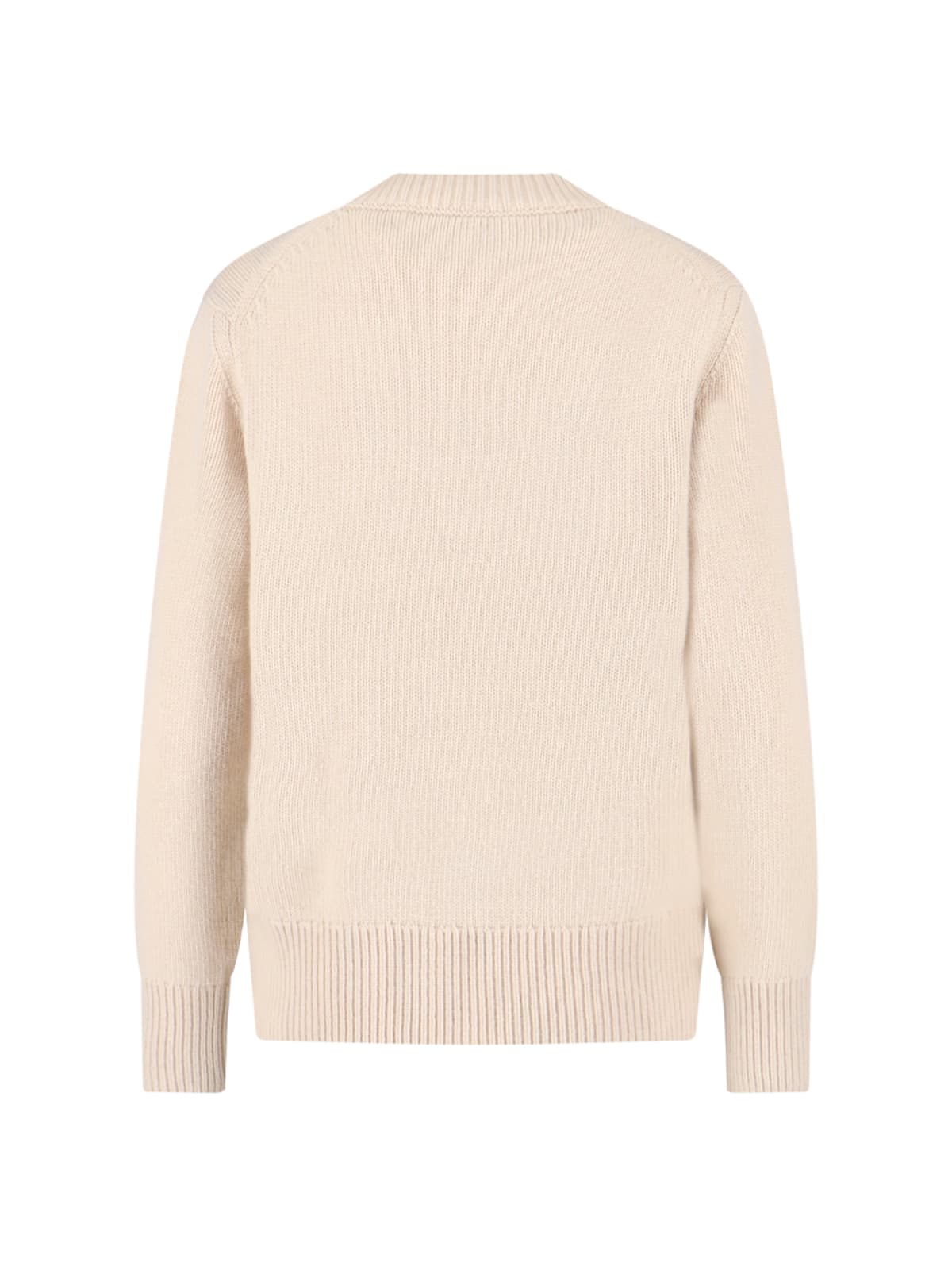 Burberry Wool And Cashmere Sweater In Neutral