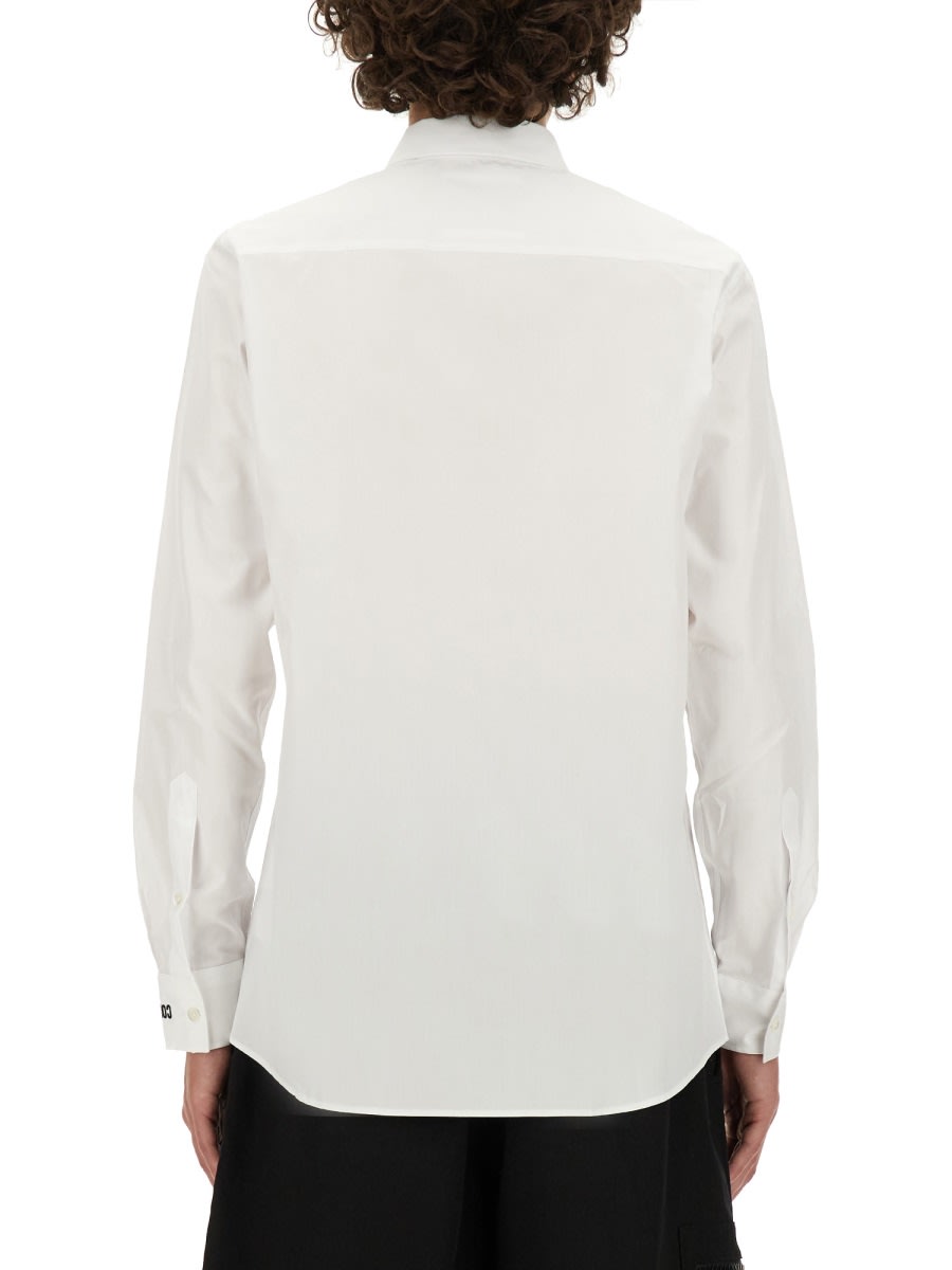 Shop Moschino Cotton Shirt In White