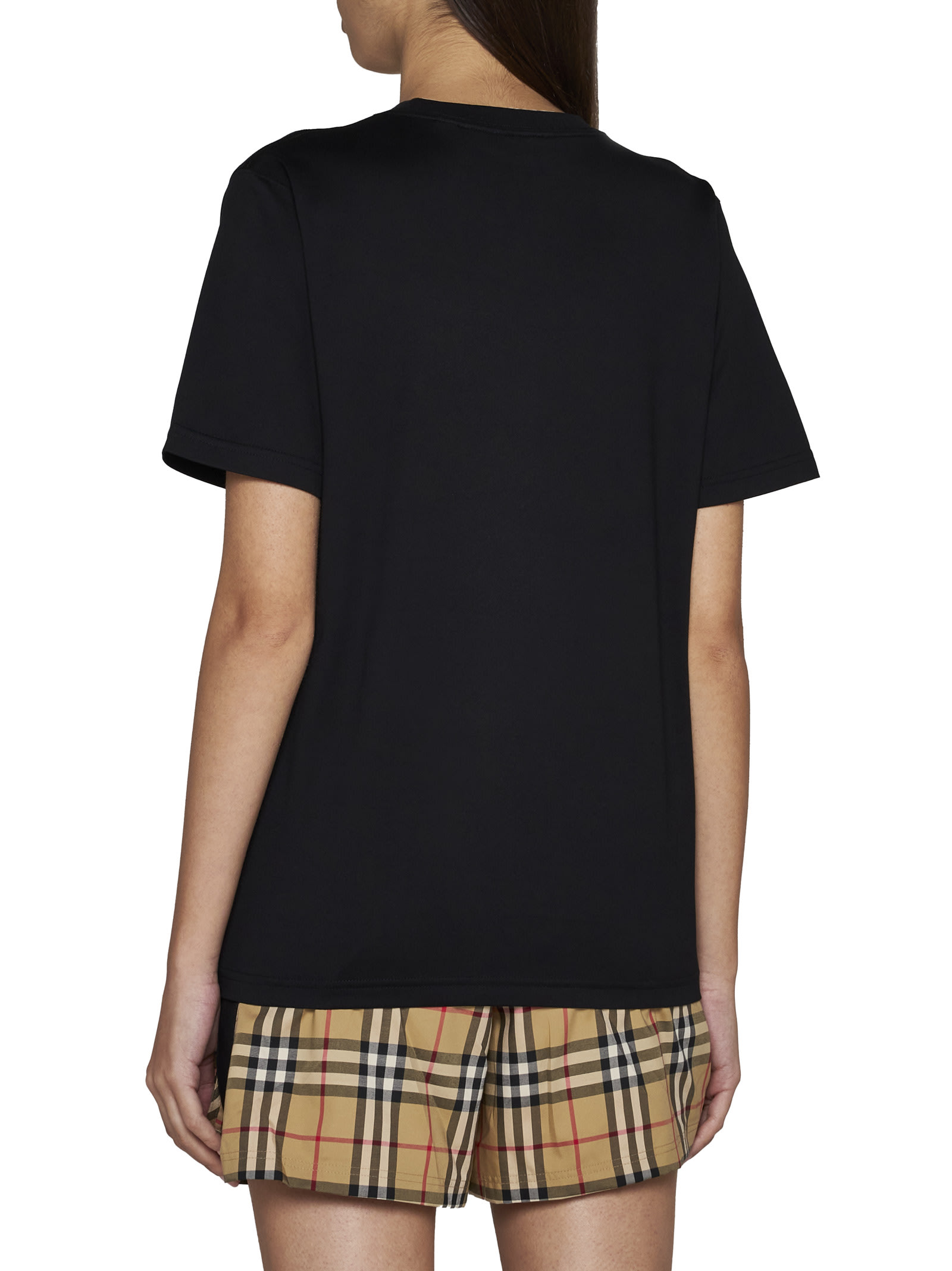 Shop Burberry T-shirt In Black