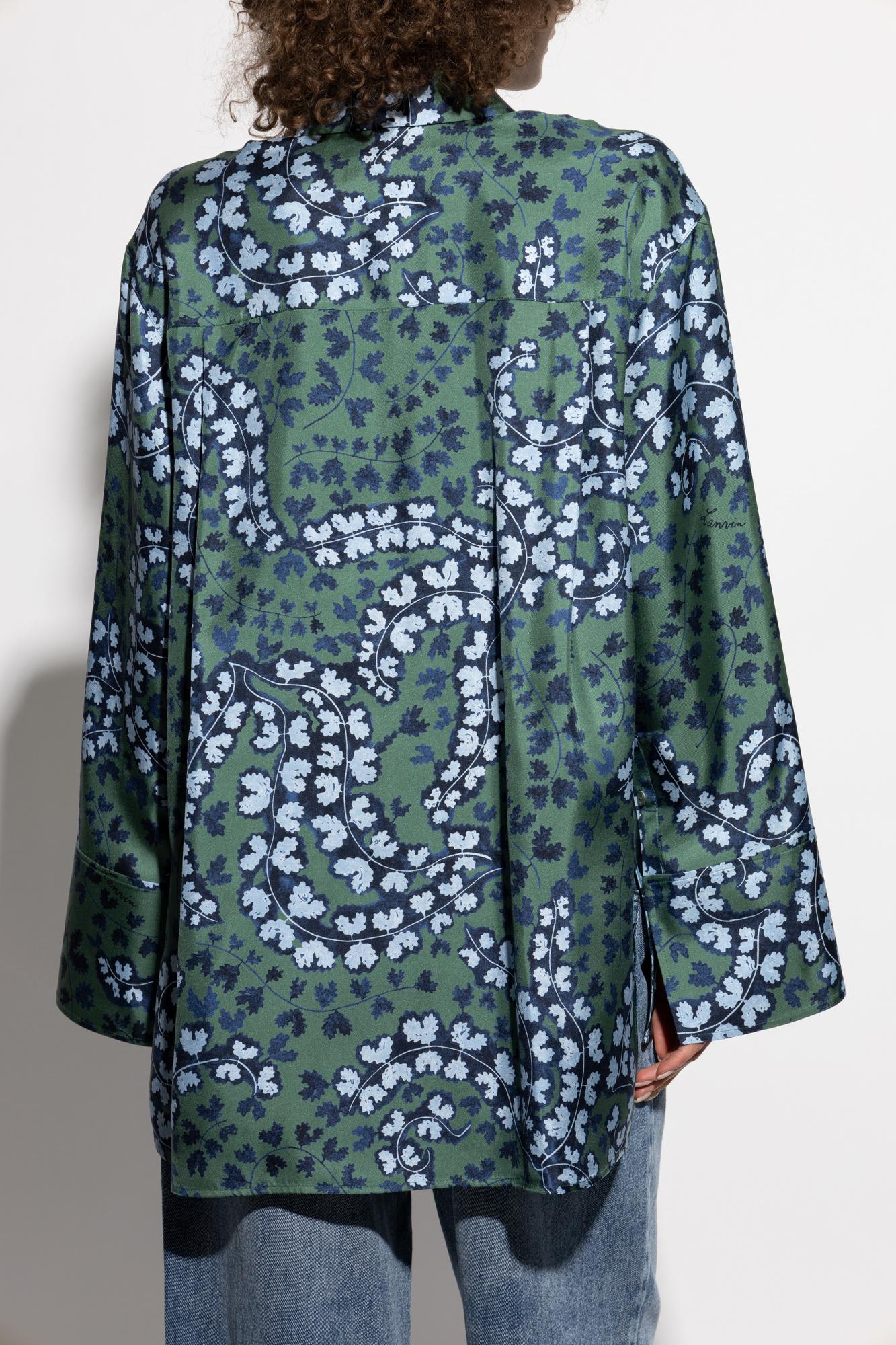 Lanvin Silk Shirt In Meleze
