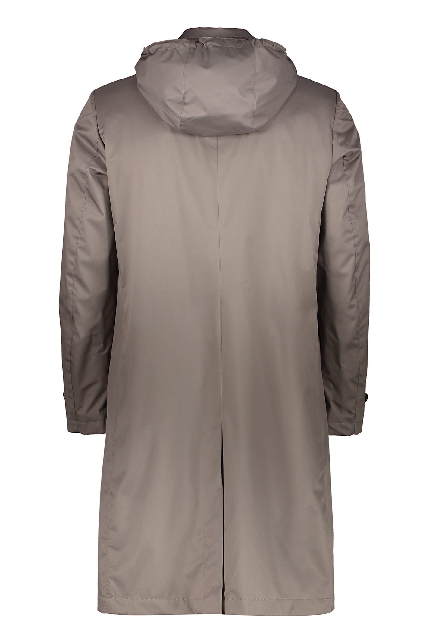 MOORER RIALTO HOODED TECHNO FABRIC RAINCOAT