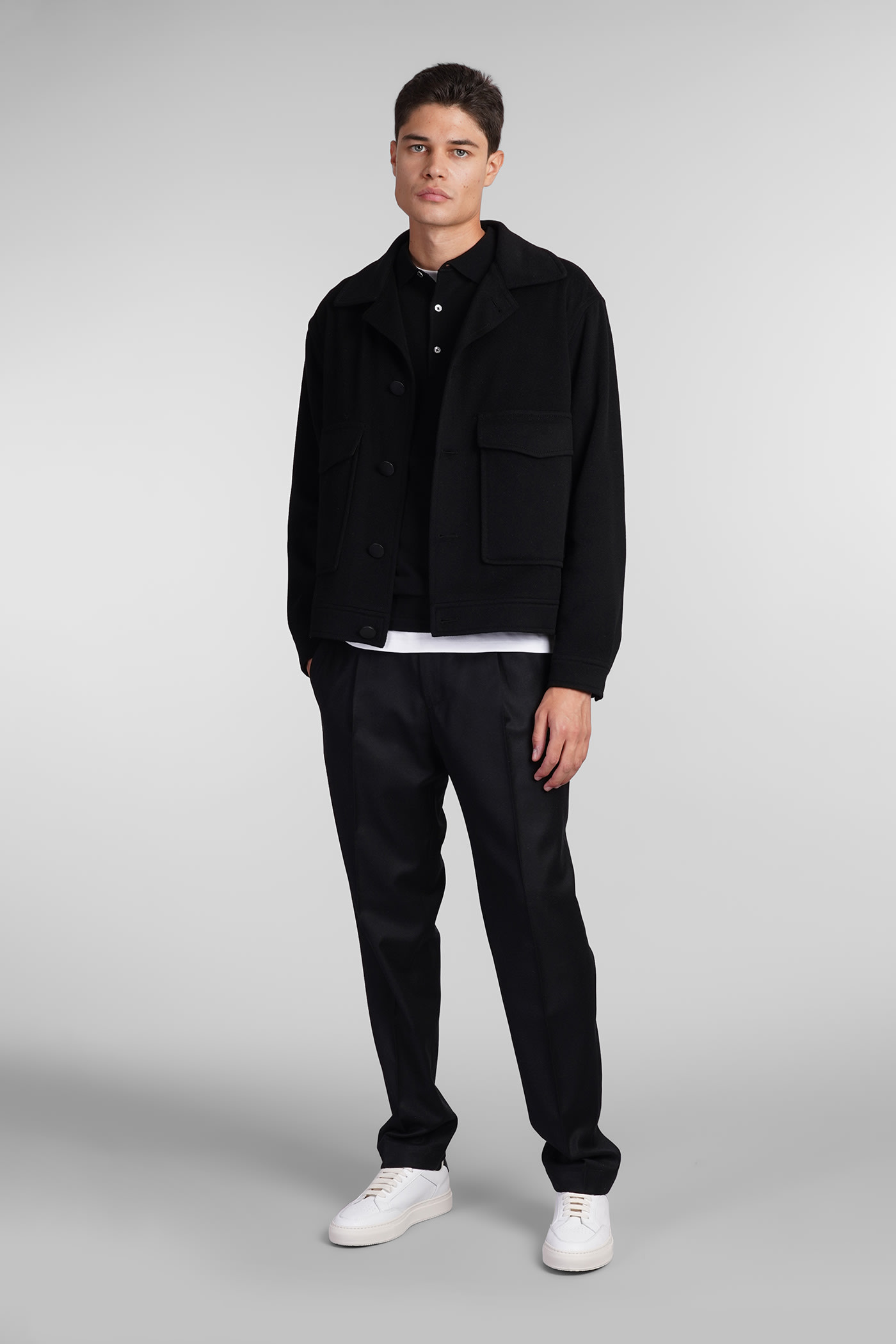 Shop Tagliatore Amir Casual Jacket In Black Cashmere