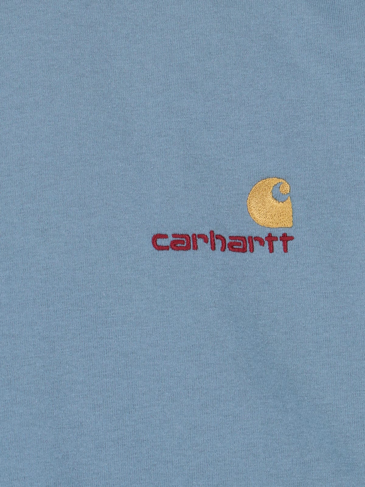 Carhartt American Script Crew Neck T-shirt In Blue