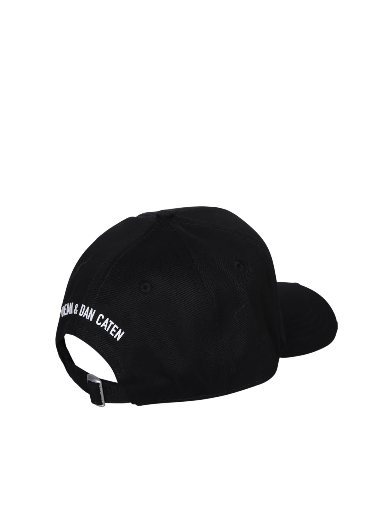 Shop Dsquared2 Be Icon Baseball Cap In Black