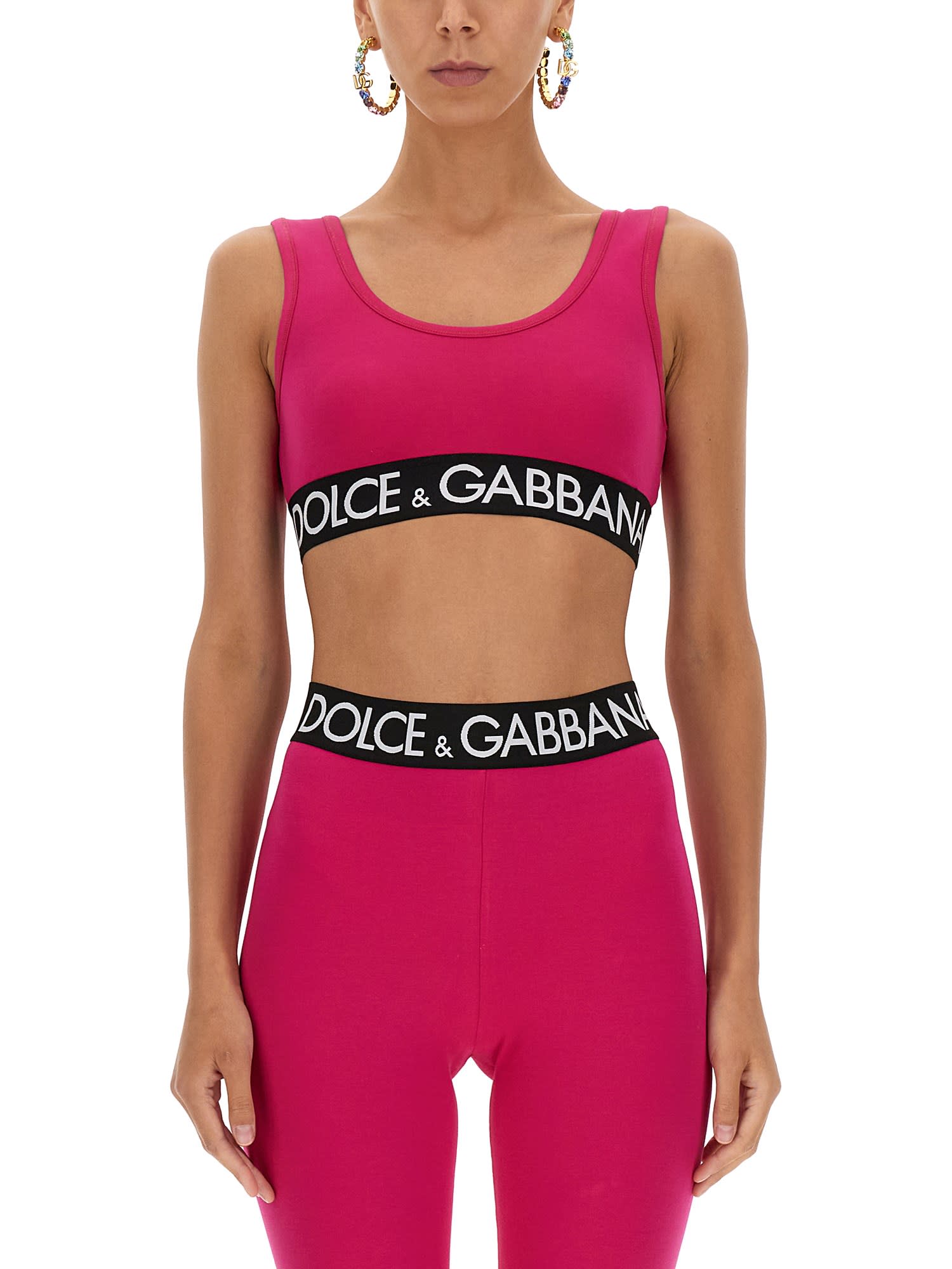 Dolce & Gabbana Top With Logoed Band
