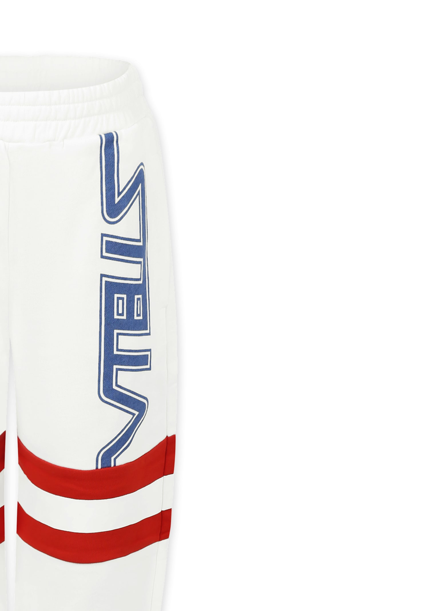 Stella Mccartney White Trousers For Boy With Logo In White