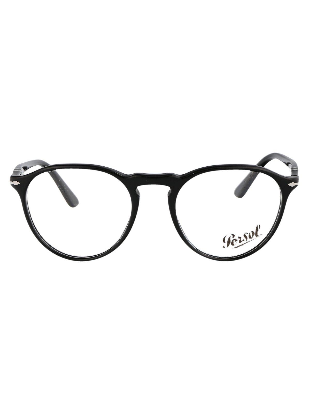 Shop Persol Oval Frame Glasses In 95