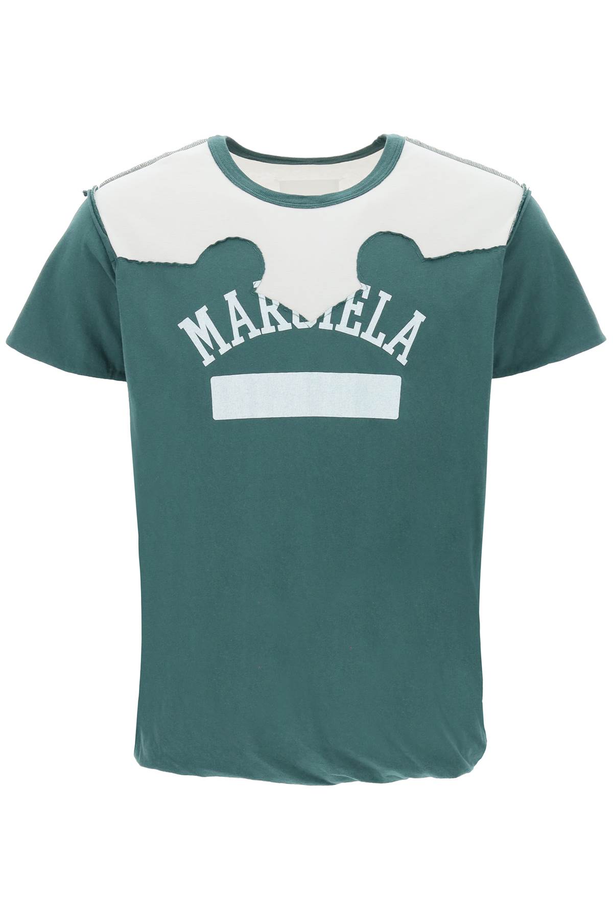 Shop Maison Margiela Décortiqué T-shirt In Green (green)