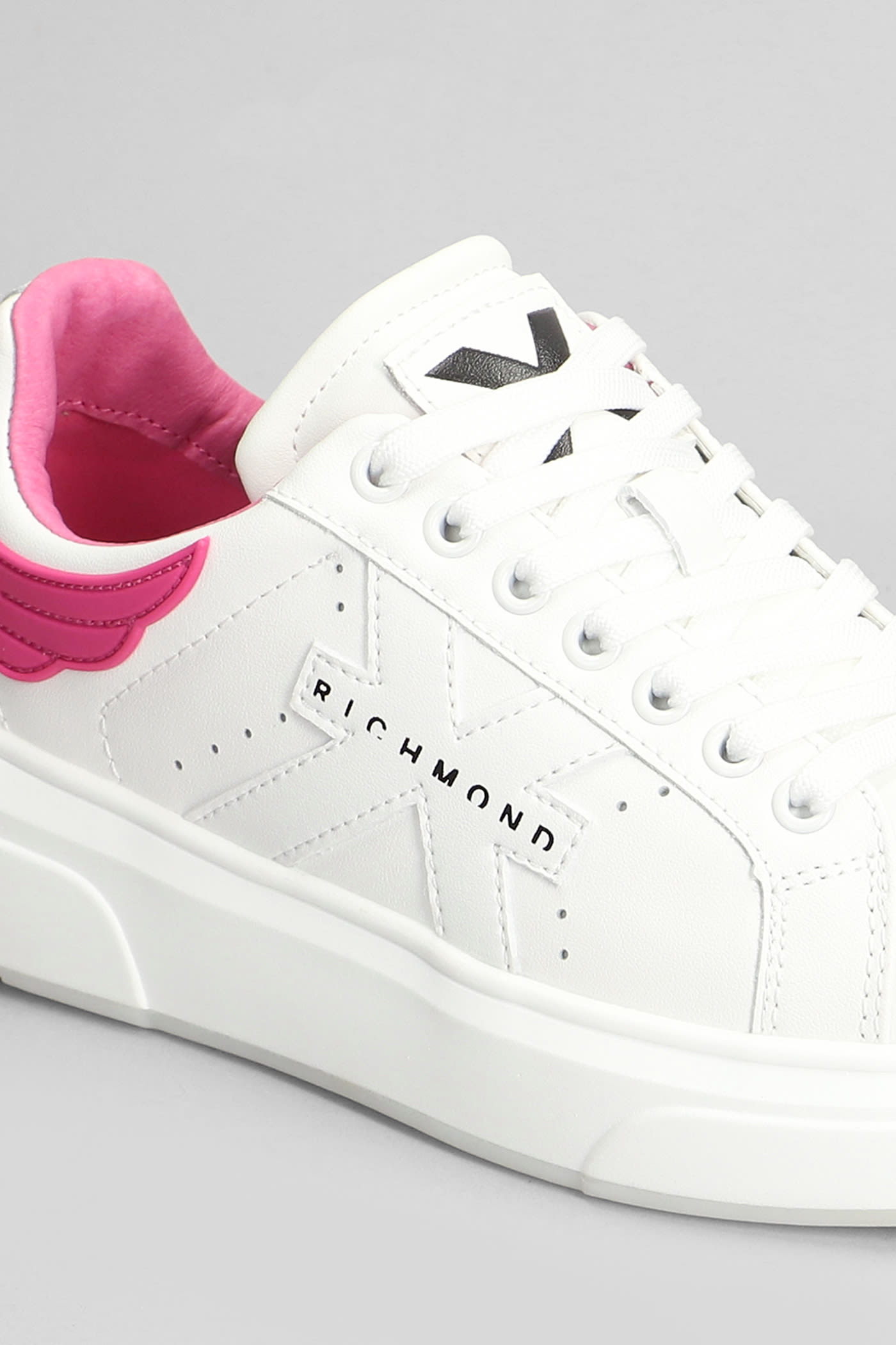 Shop John Richmond Sneakers In White Leather