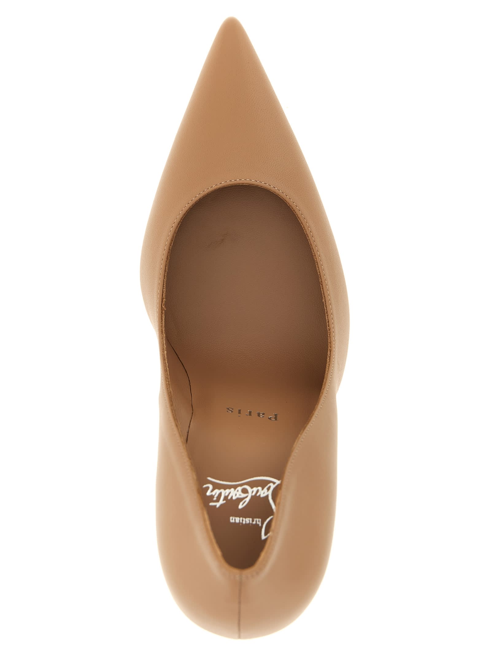 Christian Louboutin 100mm Kate Leather Pumps In Pink