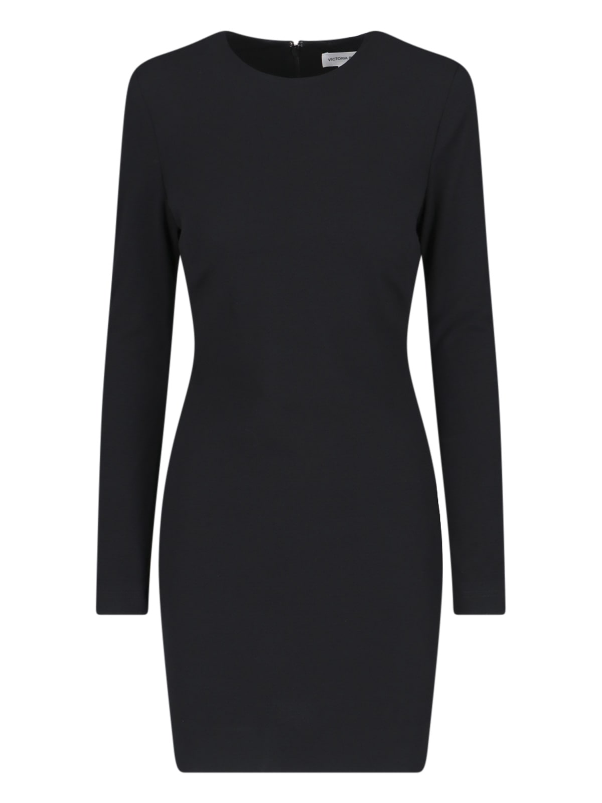 Shop Victoria Beckham Shift Midi Dress In Black