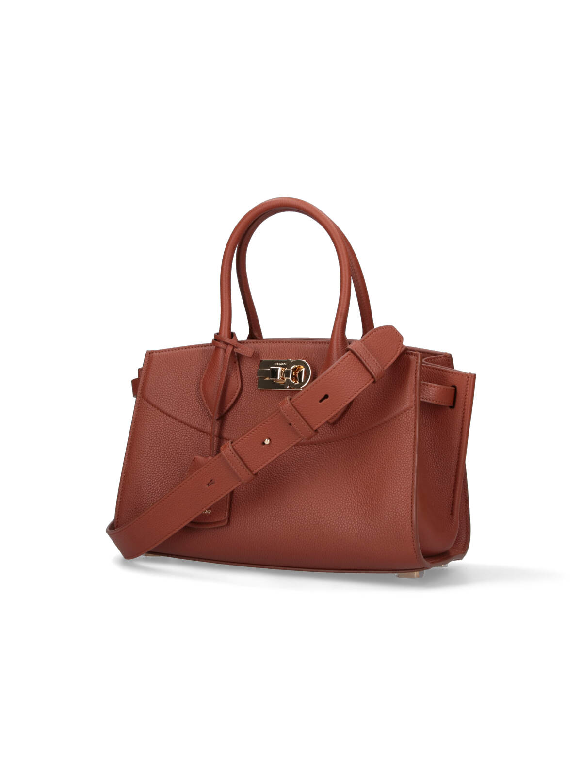 Ferragamo Medium Handbag Studio Soft In Brown