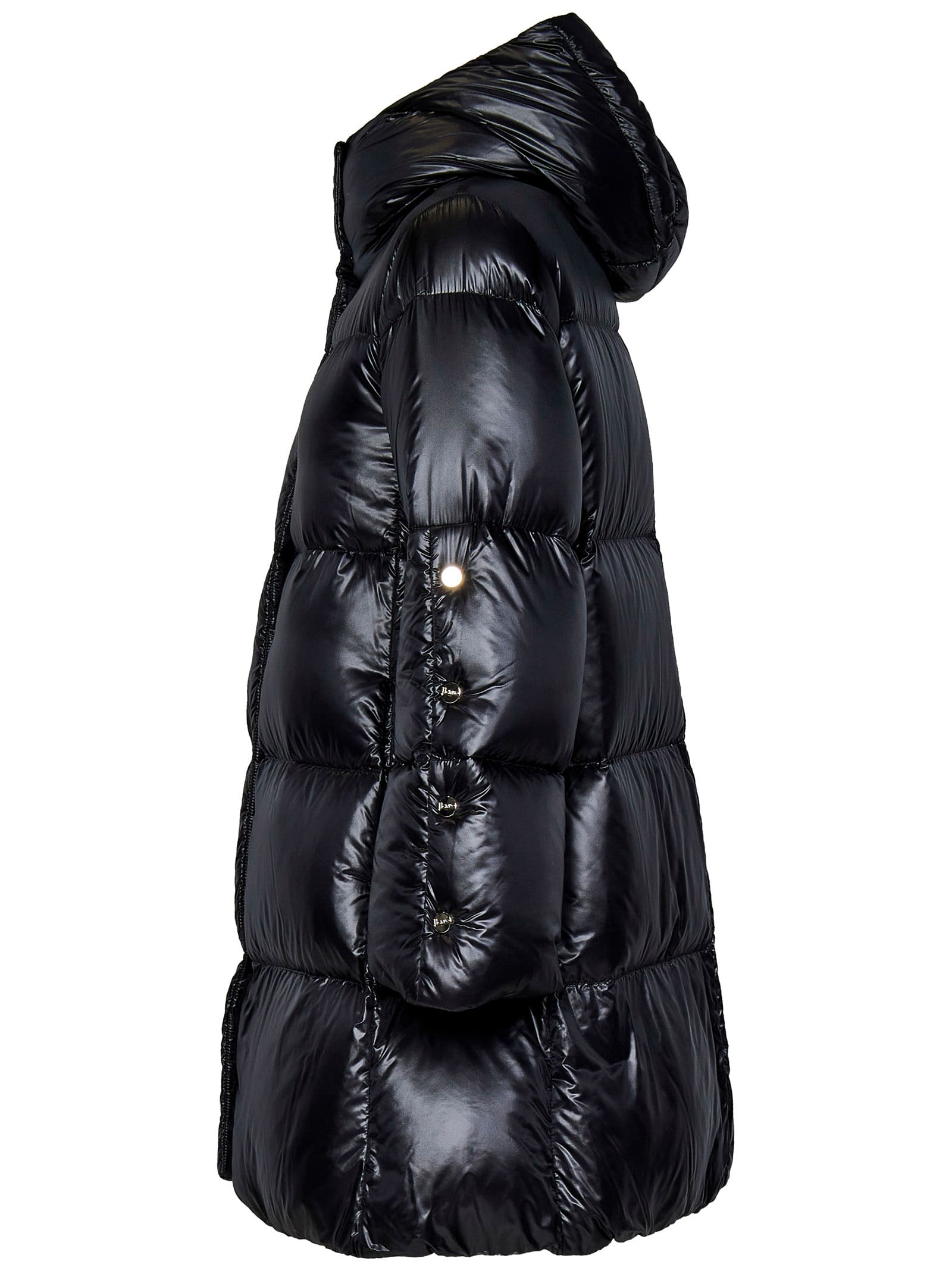 Shop Herno A-shape Down Jacket In Black