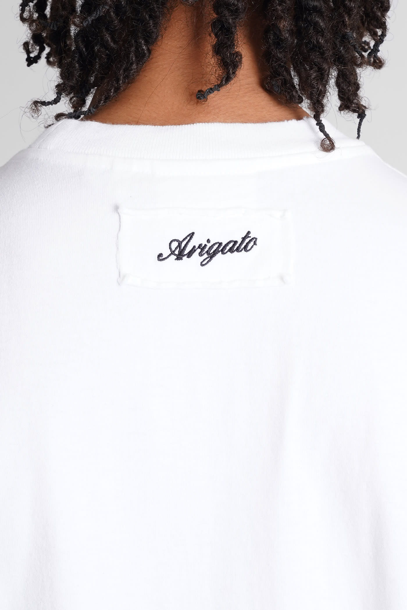 Shop Axel Arigato T-shirt In White Cotton