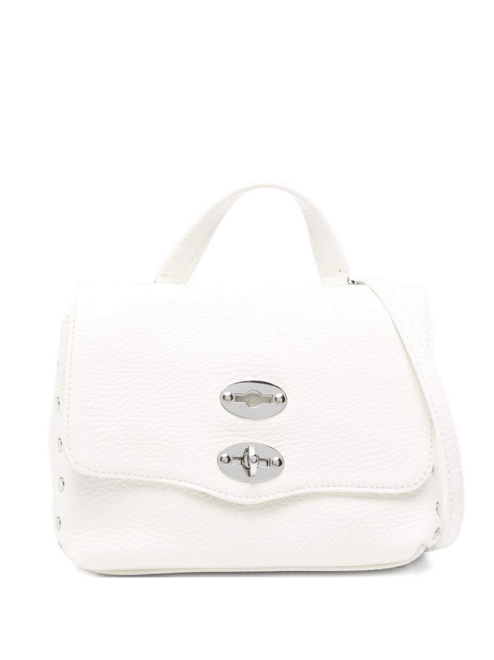 Zanellato Postina Daily Baby Leather Handbag In White