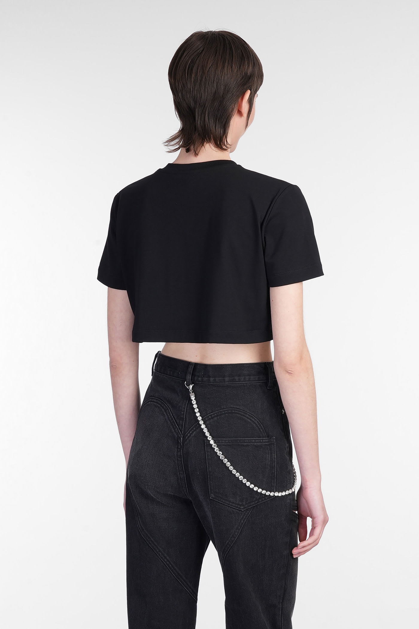 AREA T-SHIRT IN BLACK COTTON