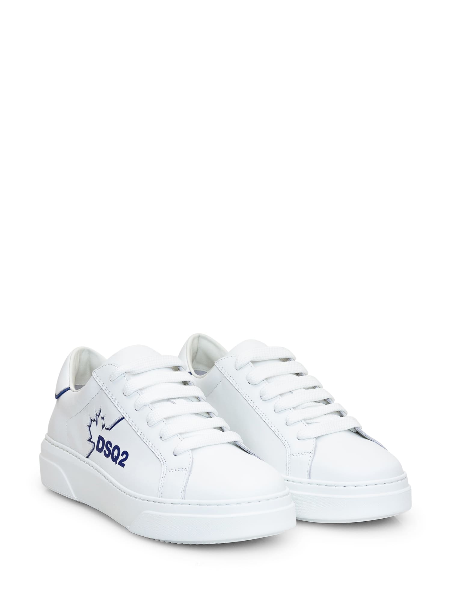 Shop Dsquared2 Bumper Sneaker In Bianco Blu
