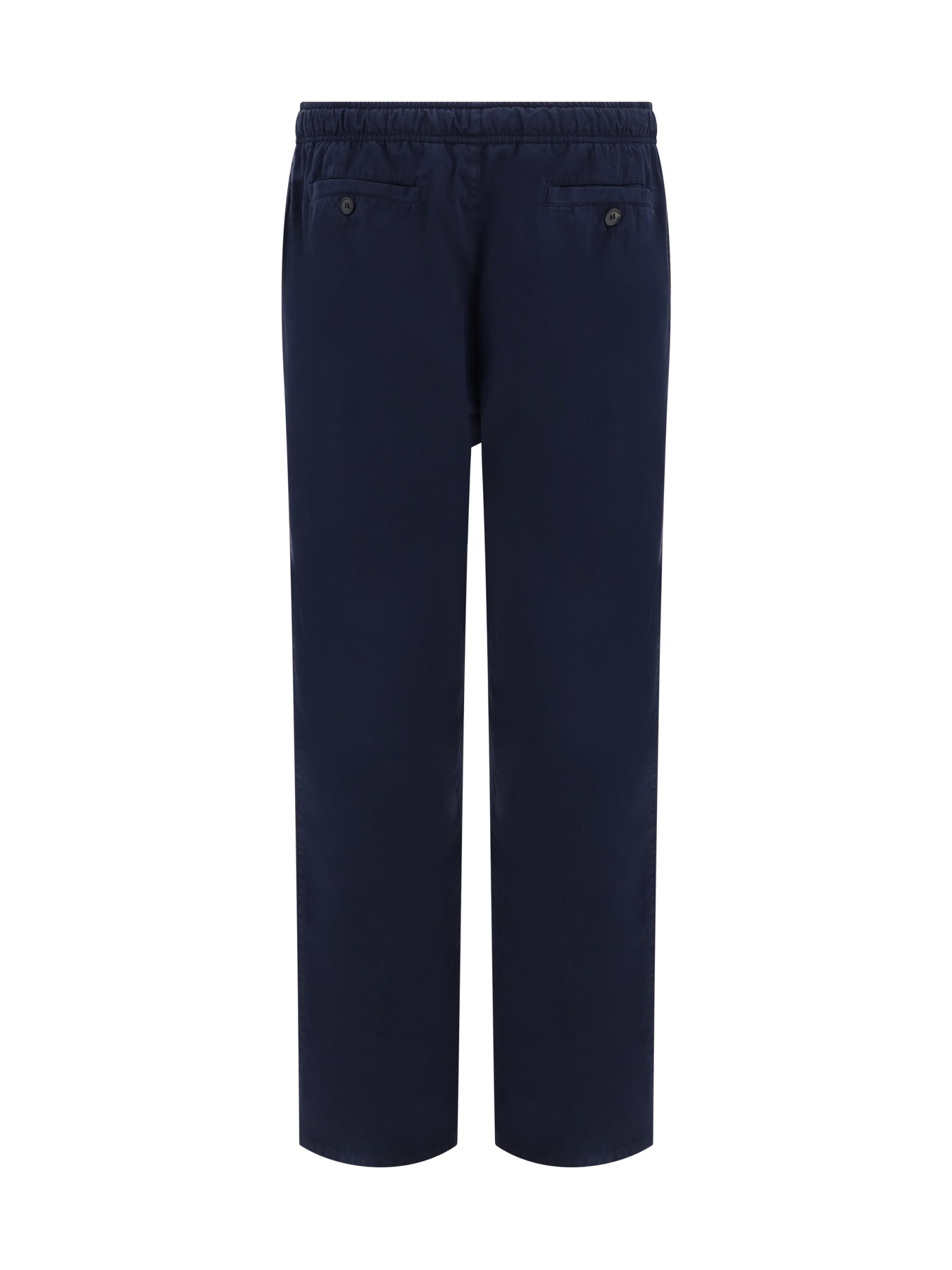 Shop Palm Angels Pants In Navy