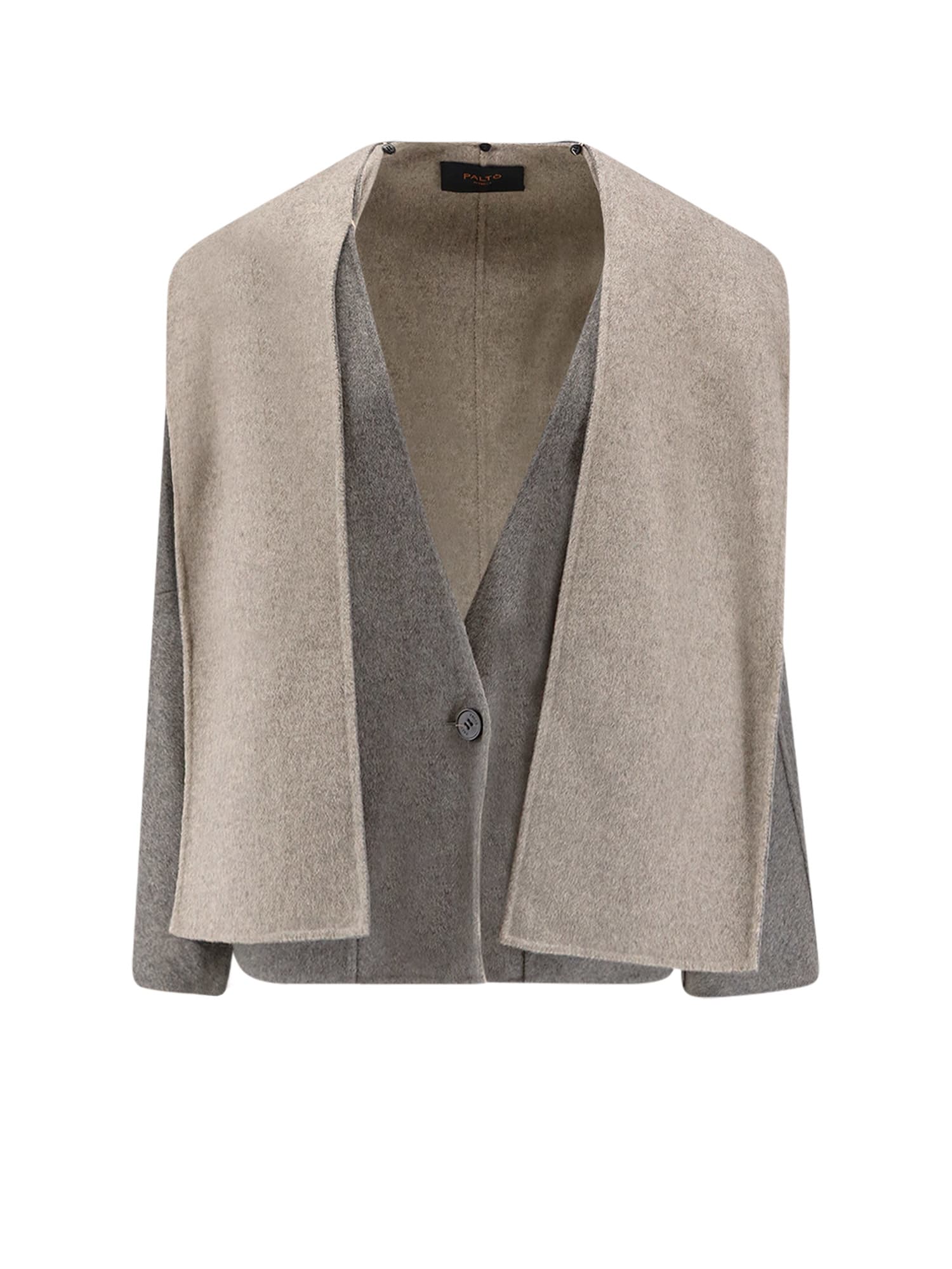 Paltò Filo Db Wool Coat In Gray