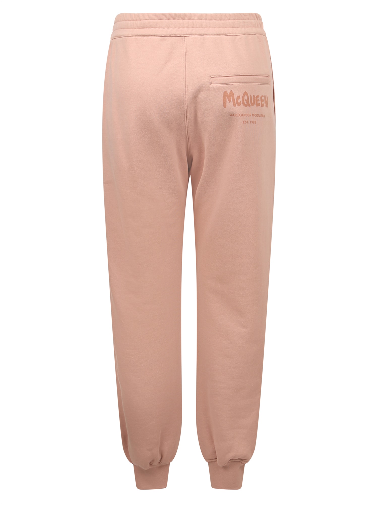 Shop Alexander Mcqueen Pantaloni Jogger Rosa In Pink