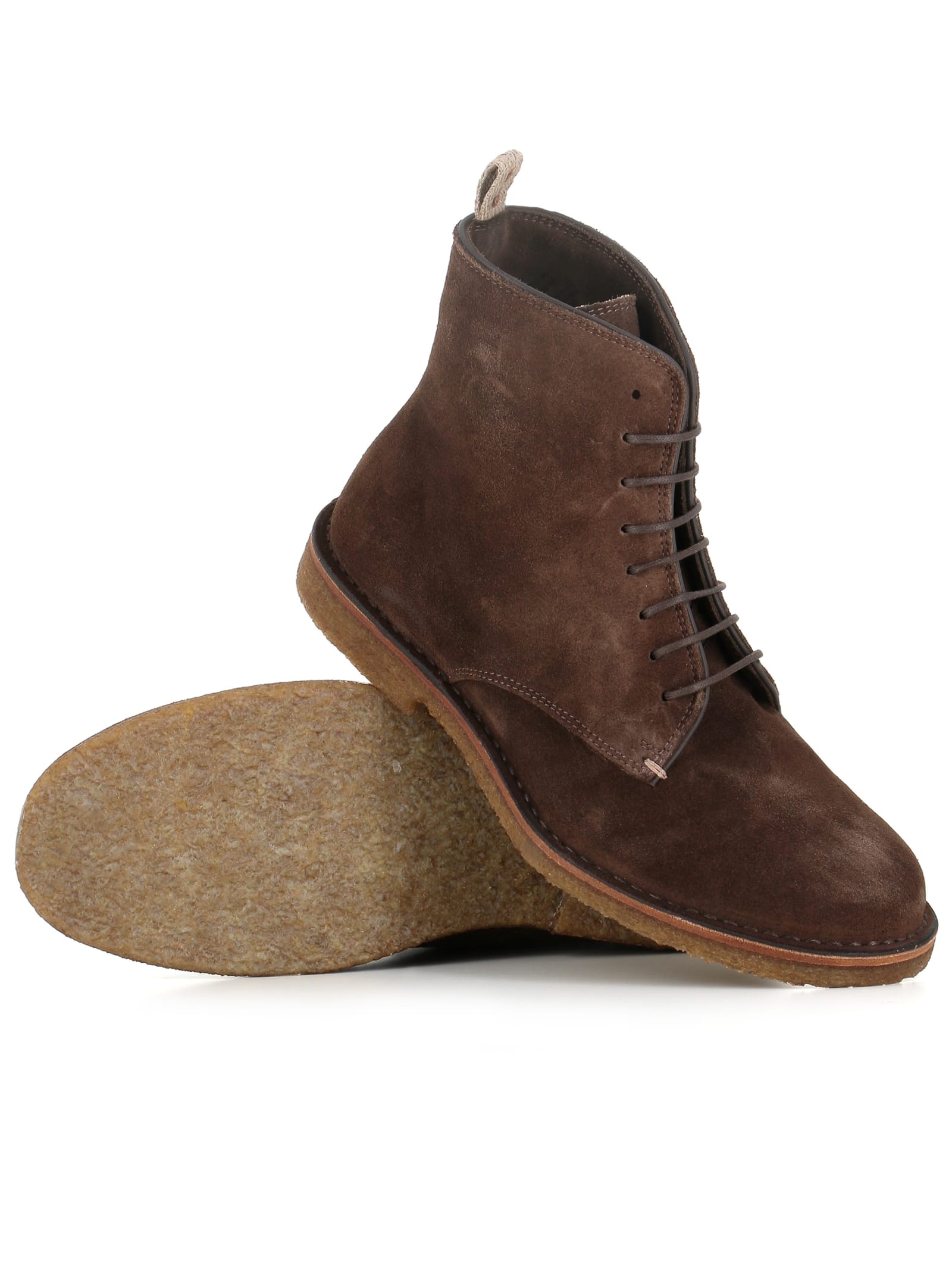 Shop Astorflex Lace-up Bootlex In Brown