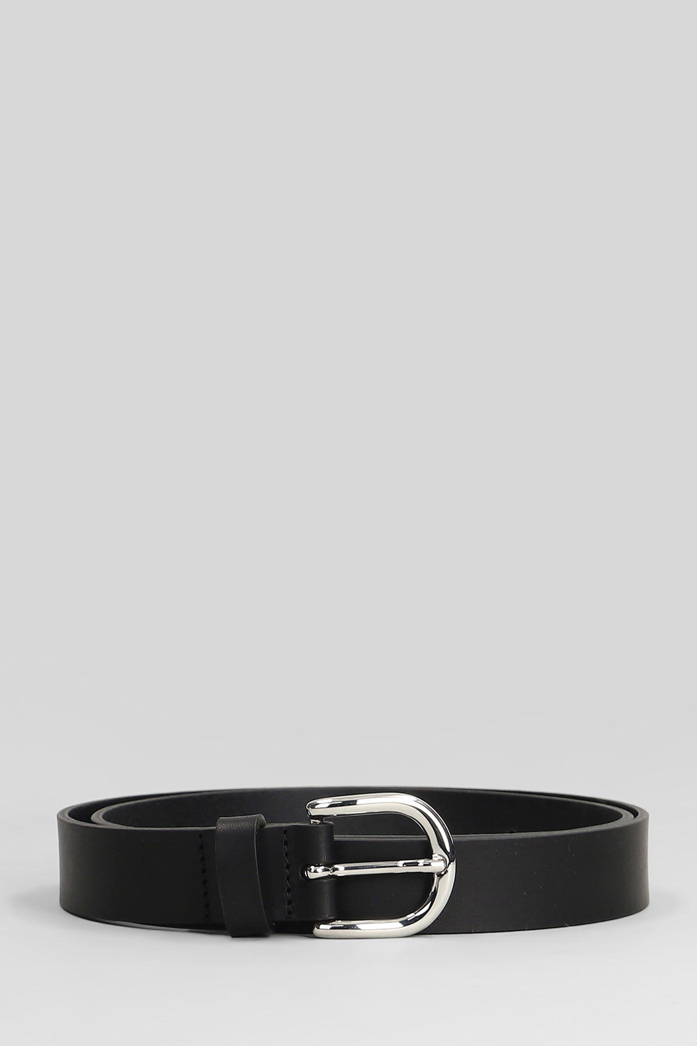 Isabel Marant Zap Belts In Black Leather In Black