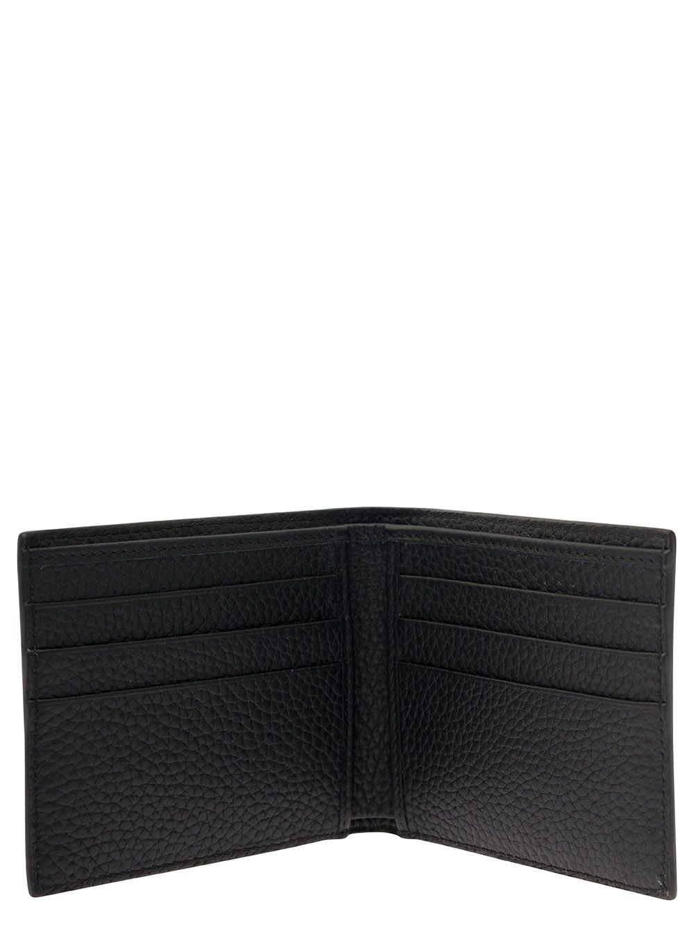 Shop Dolce & Gabbana Black Bifold Wallet With Quilted Leather In Leather Man