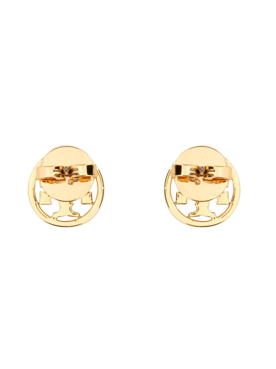 Shop Tory Burch Miller Stud Earrings In Gold