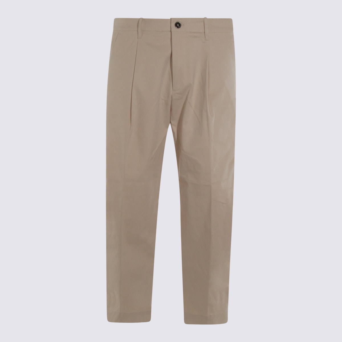 Nine In The Morning Straight-leg Trousers In Neutral